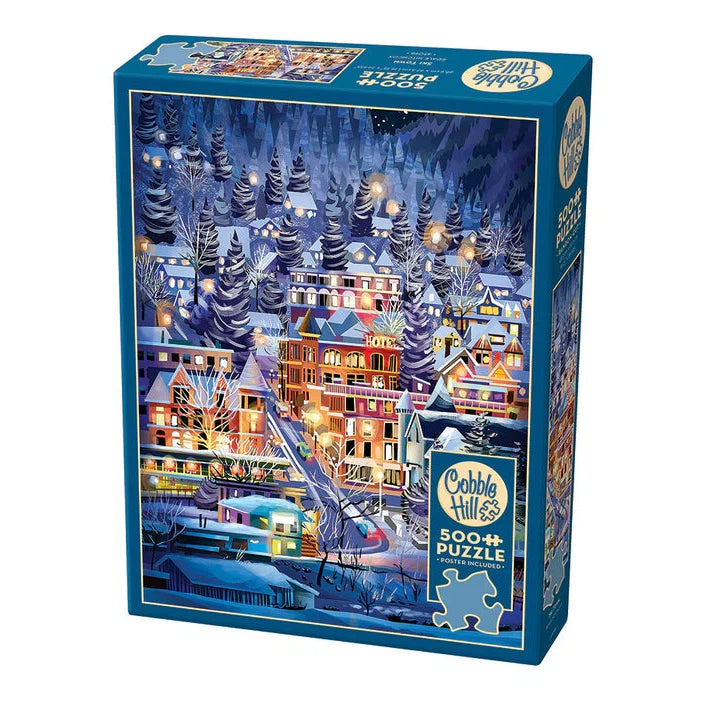 Ski Town 500 Piece Jigsaw Puzzle Cobble Hill