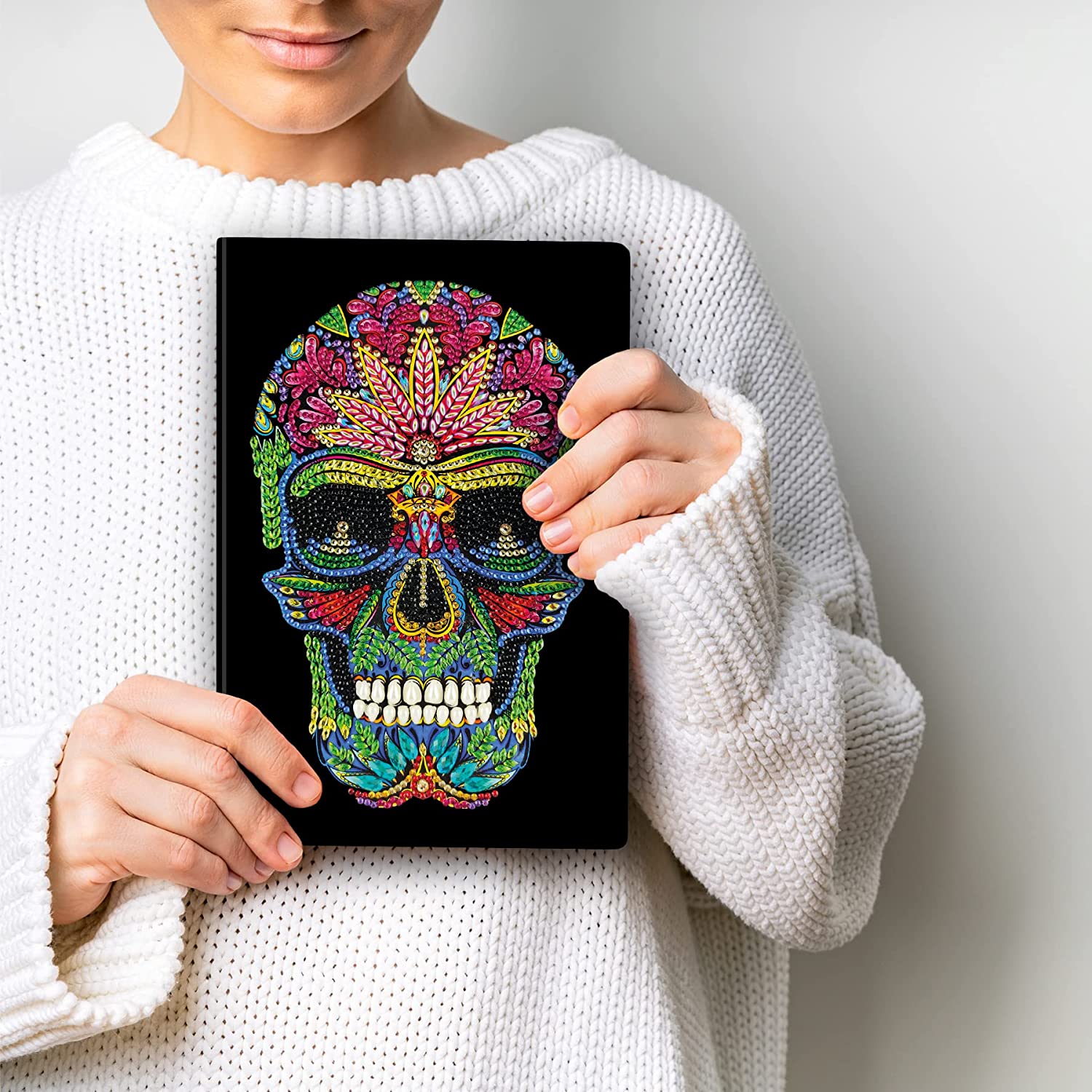 Skull Crystal Art Notebook Kit Craft Buddy