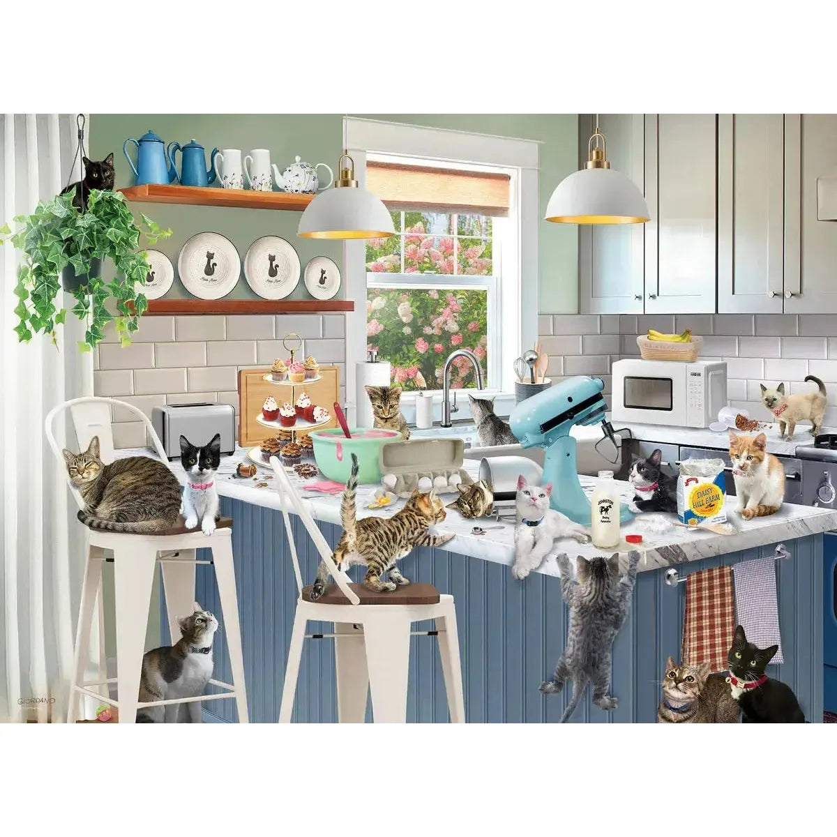 Sloppy Kitten Kitchen 300 Piece Jigsaw Puzzle Eurographics