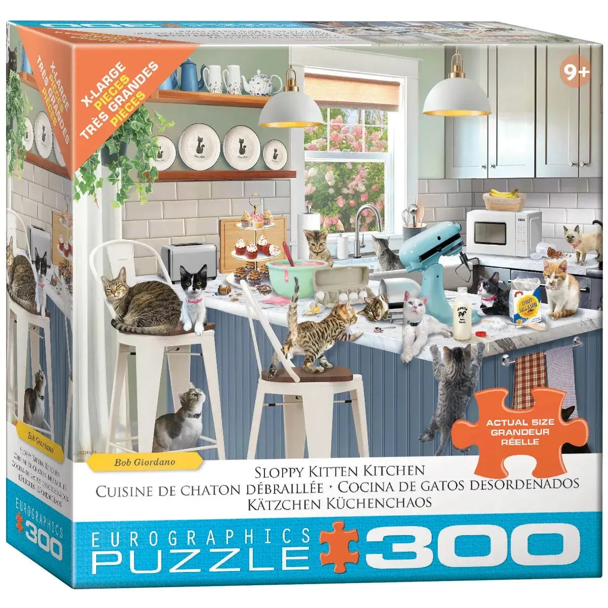 Sloppy Kitten Kitchen 300 Piece Jigsaw Puzzle Eurographics