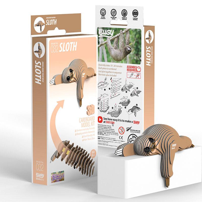 Sloth 3D Cardboard Model Kit Eugy