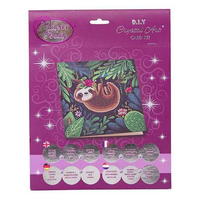 Sloth Crystal Art Card Kit Craft Buddy