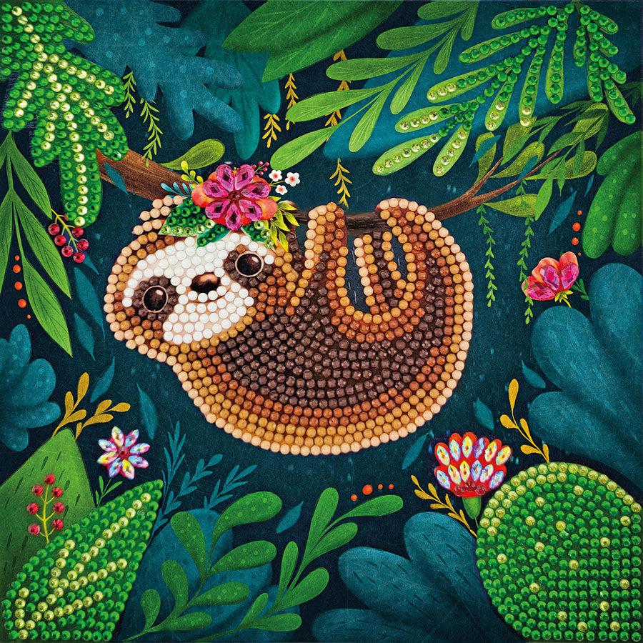 Sloth Crystal Art Card Kit Craft Buddy