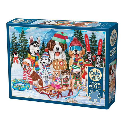 Snow Day! 500 Piece Jigsaw Puzzle Cobble Hill