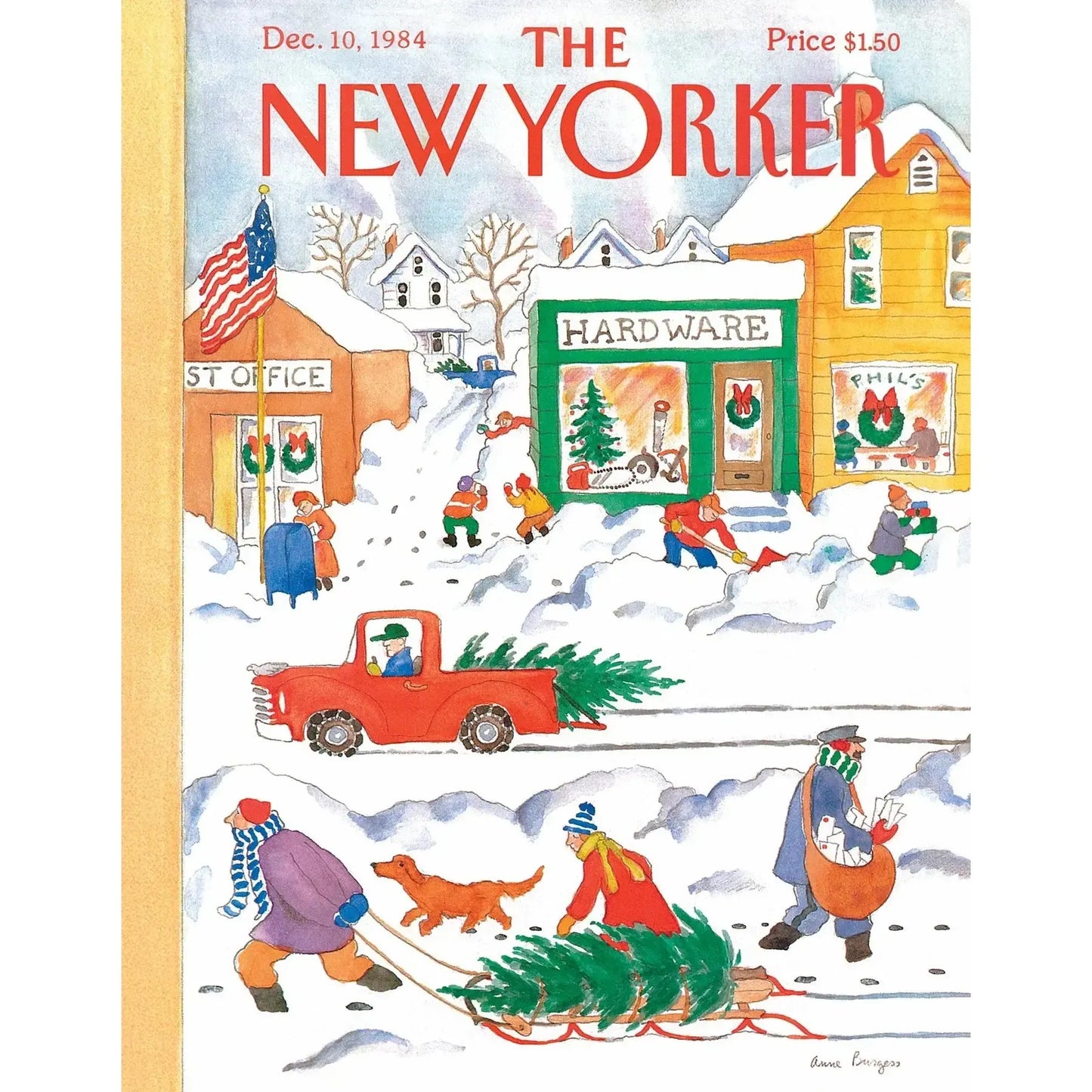 Snow Day The New Yorker 100 Piece Mini Jigsaw Puzzle NYPC