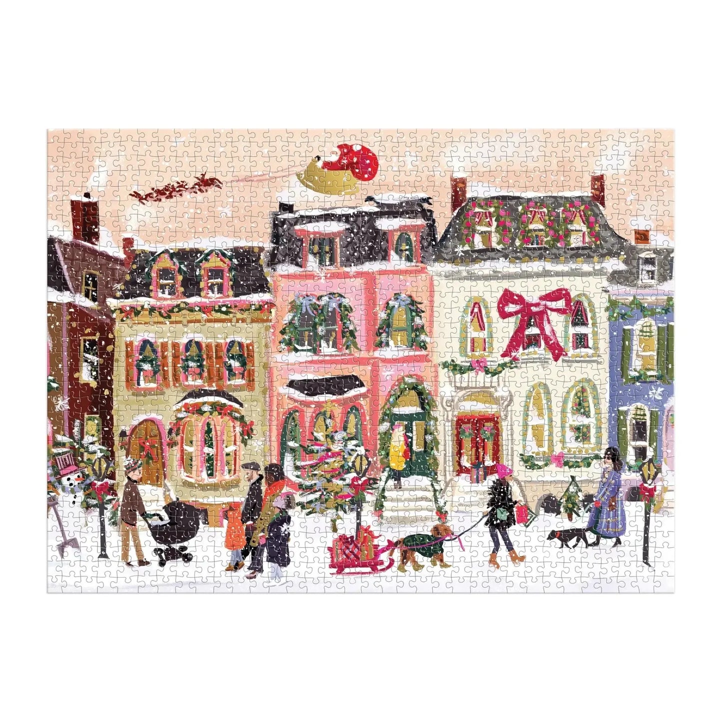 Snowfall on Main Street 1000 Piece Jigsaw Puzzle Galison