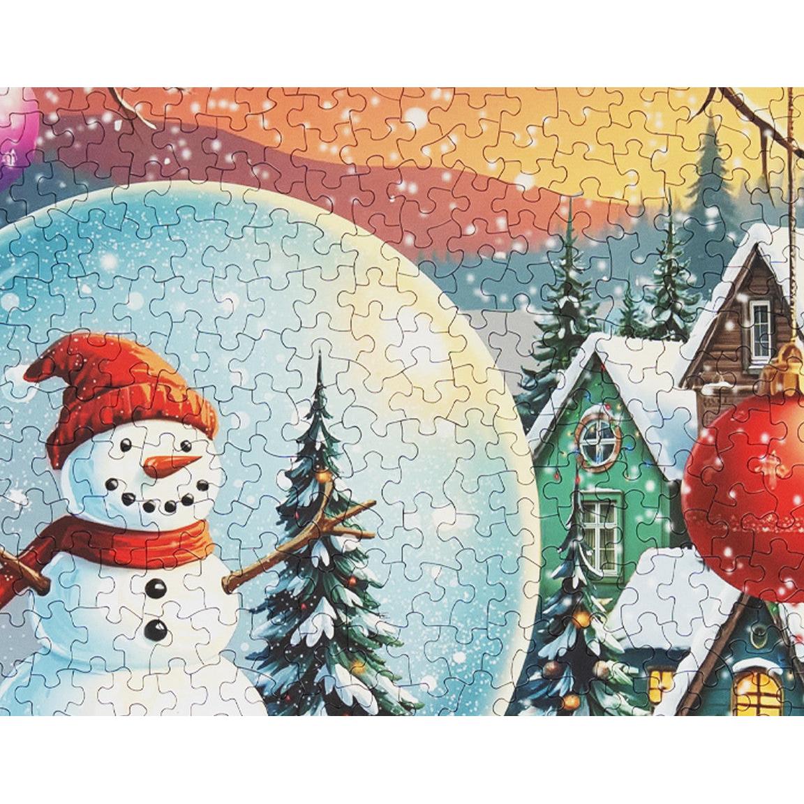 Snowman Snow Globe 1000 Piece Jigsaw Puzzle Springbok