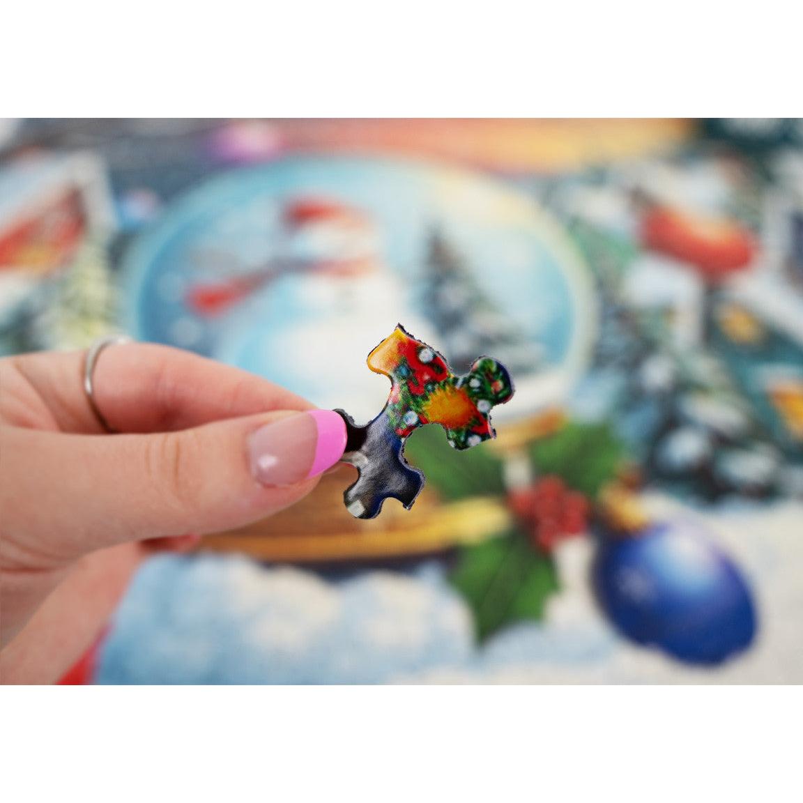 Snowman Snow Globe 1000 Piece Jigsaw Puzzle Springbok