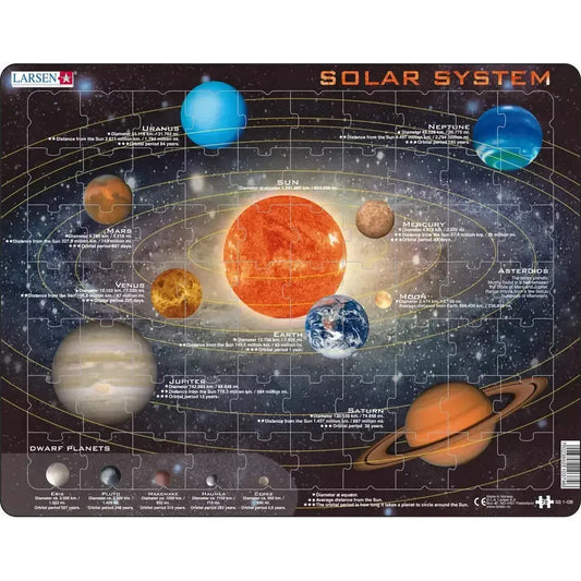 Solar System 70 Piece Tray Jigsaw Puzzle Larsen