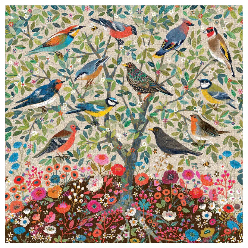 Songbirds Tree 1000 Piece Jigsaw Puzzle eeBoo