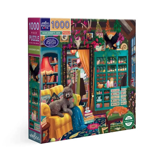 Sorcerer's Den 1000 Piece Jigsaw Puzzle eeBoo