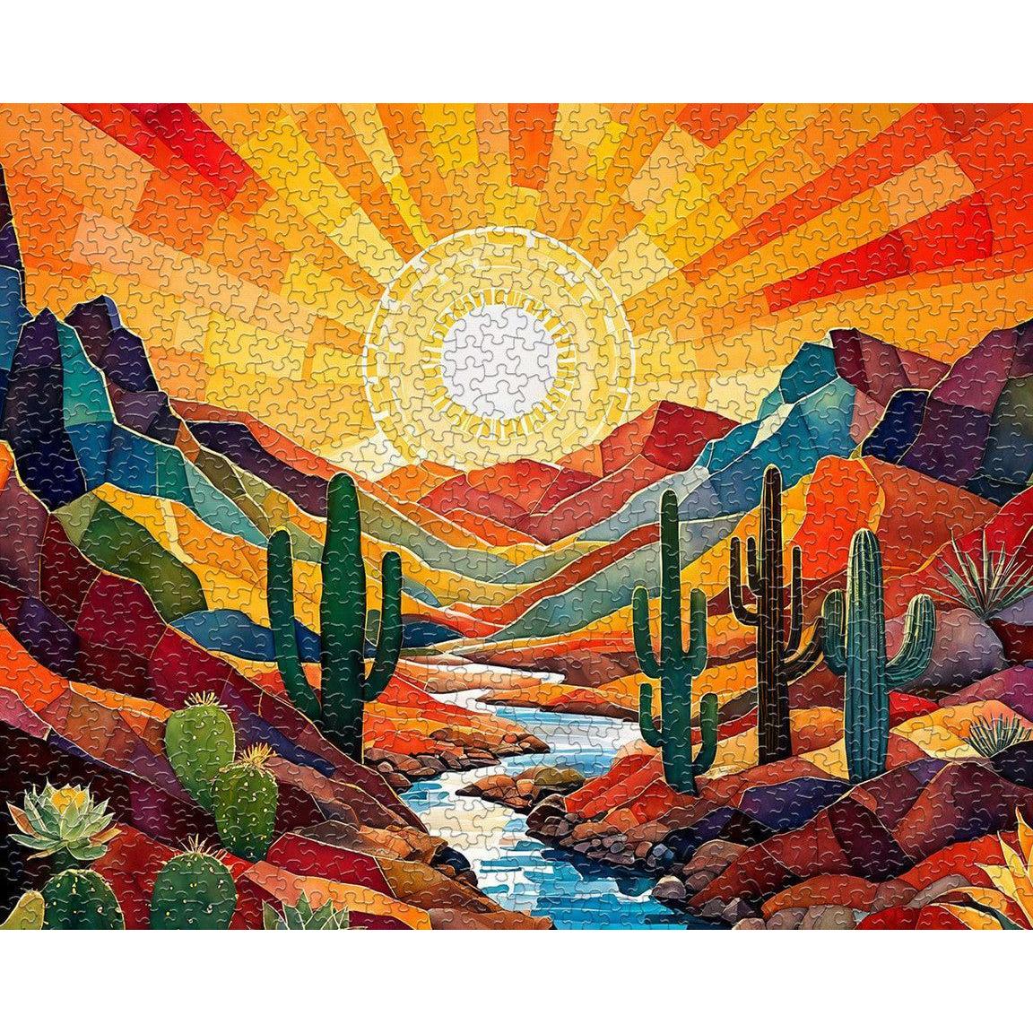 Southwest Sunrise 1000 Piece Jigsaw Puzzle Springbok