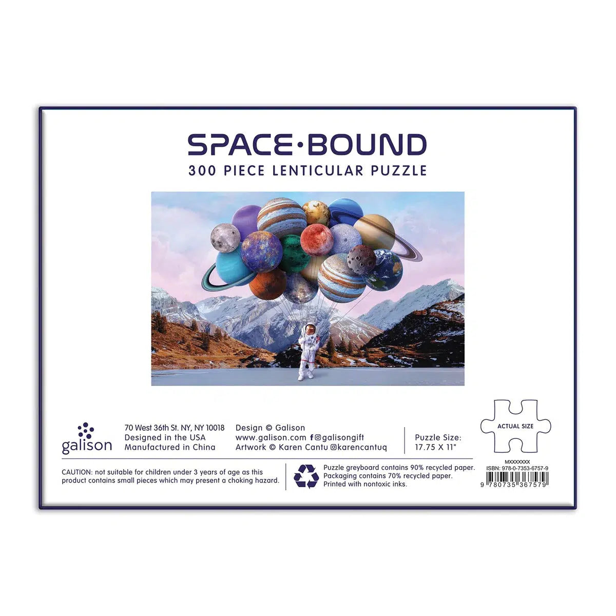 Space Bound 300 Piece Lenticular Jigsaw Puzzle Galison