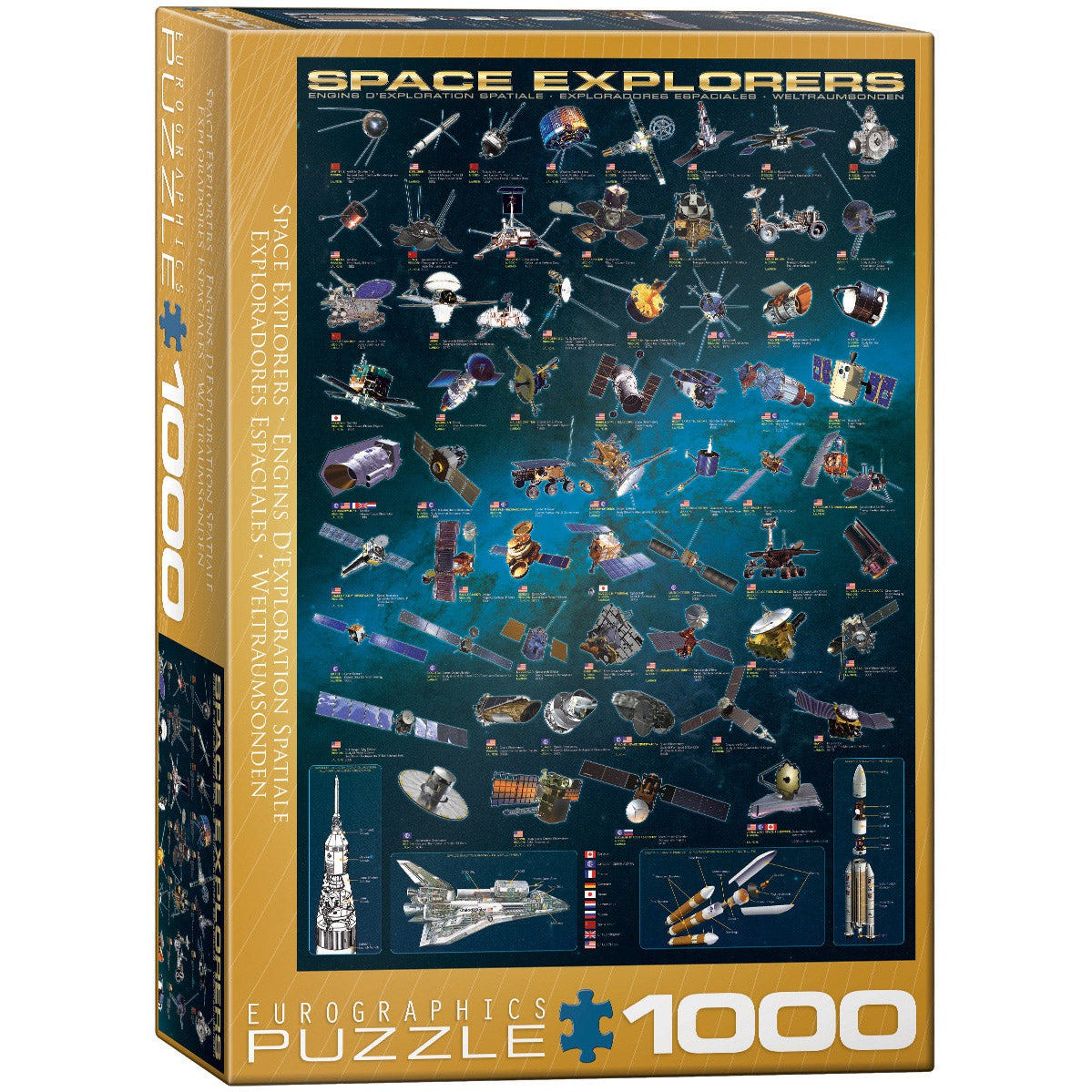 Space Explorers 1000 Piece Jigsaw Puzzle Eurographics