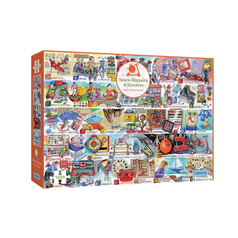 Space Hoppers & Scooters 1000 Piece Jigsaw Puzzle Gibsons