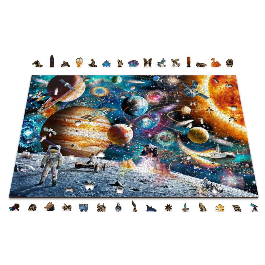 Space Odyssey 2000 Piece Wood Jigsaw Puzzle Wooden City