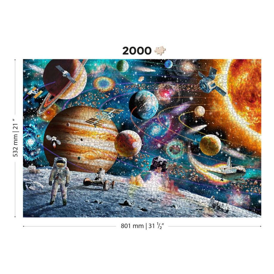 Space Odyssey 2000 Piece Wood Jigsaw Puzzle Wooden City