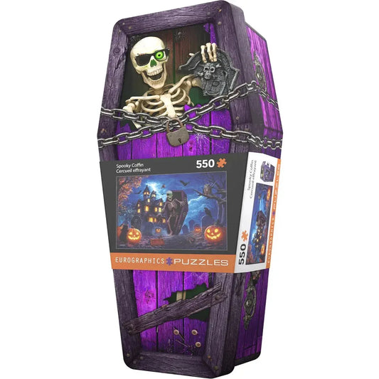 Spooky Coffin 550 Piece Jigsaw Puzzle in Tin Eurographics