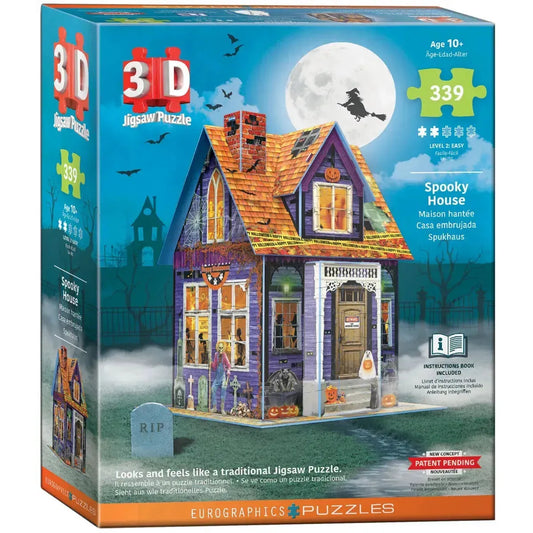 Spooky House 339 Piece 3D Jigsaw Puzzle Eurographics