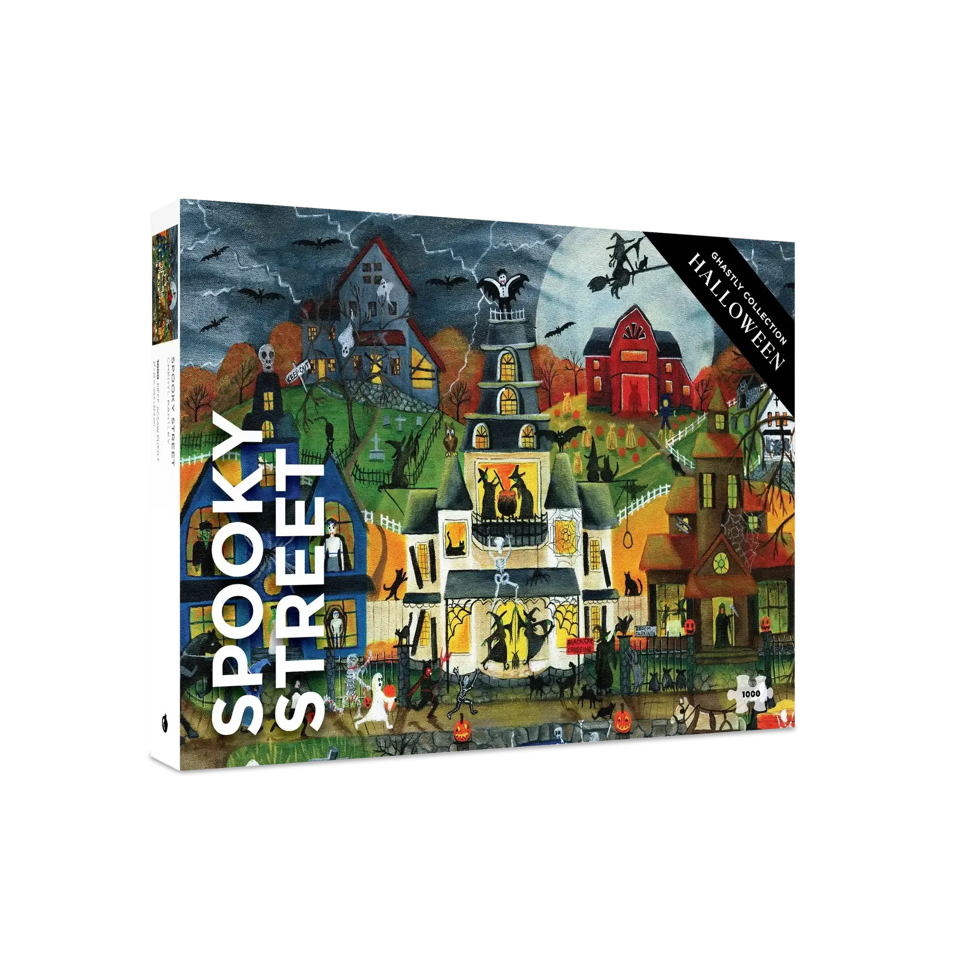 Spooky Street by Cheryl Bartley 1000 Piece Jigsaw Puzzle Pomegranate