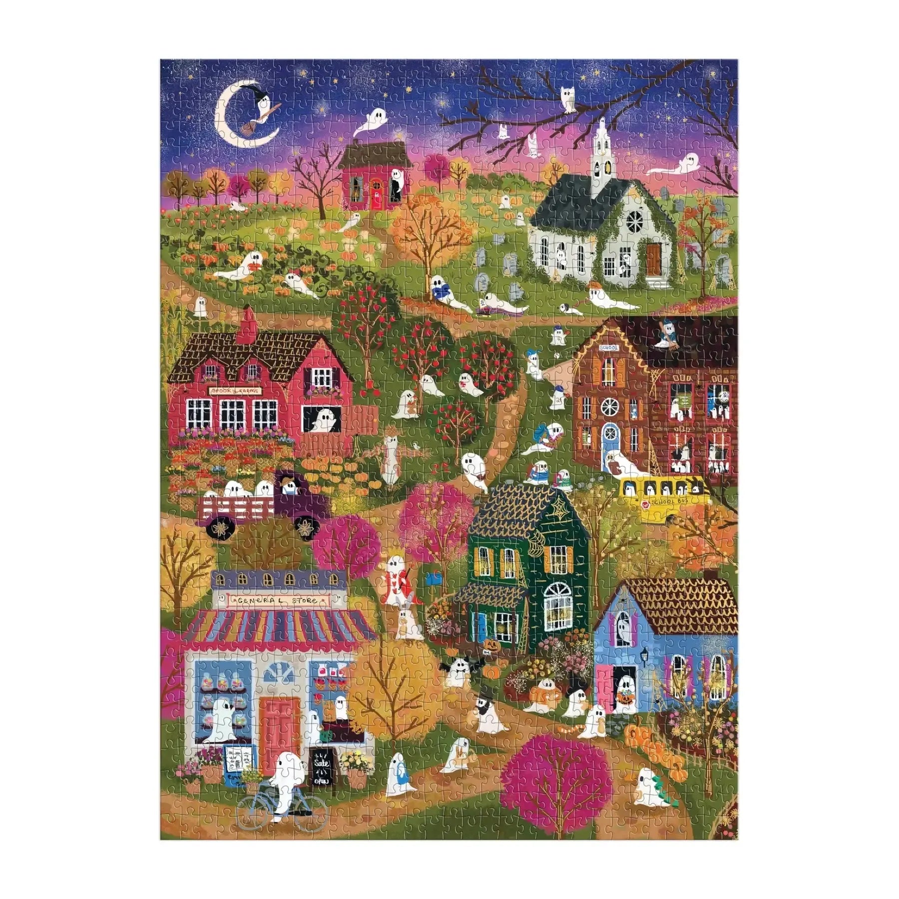 Spooky Village 1000 Piece Jigsaw Puzzle Galison