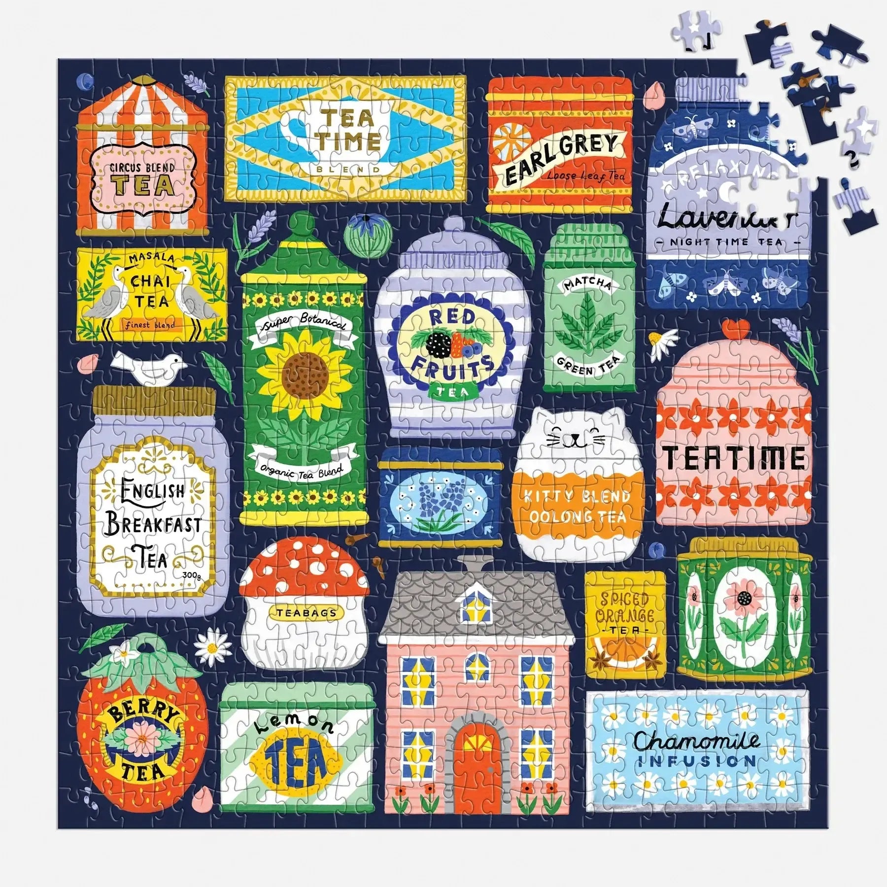 Spot of Tea 500 Piece Jigsaw Puzzle Galison