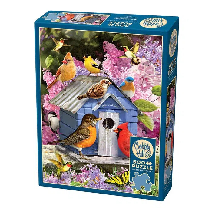 Spring Birdhouse 500 Piece Jigsaw Puzzle Cobble Hill