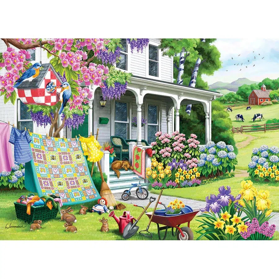 Spring Cleaning 500 Piece Jigsaw Puzzle Cobble Hill