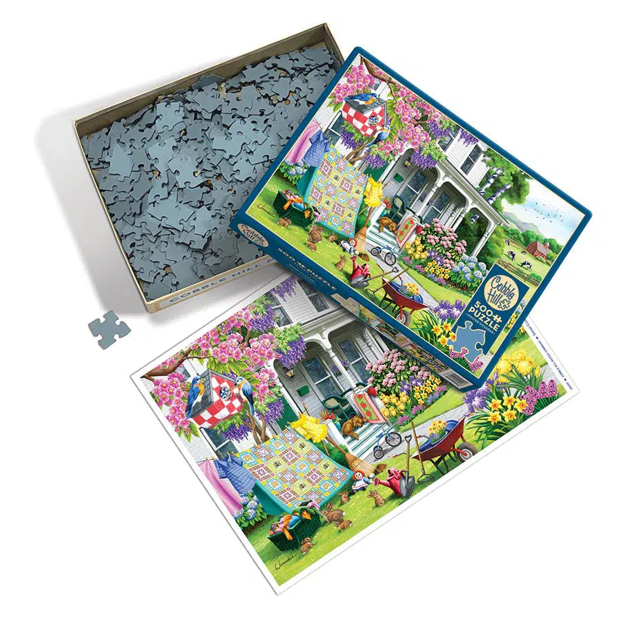 Spring Cleaning 500 Piece Jigsaw Puzzle Cobble Hill