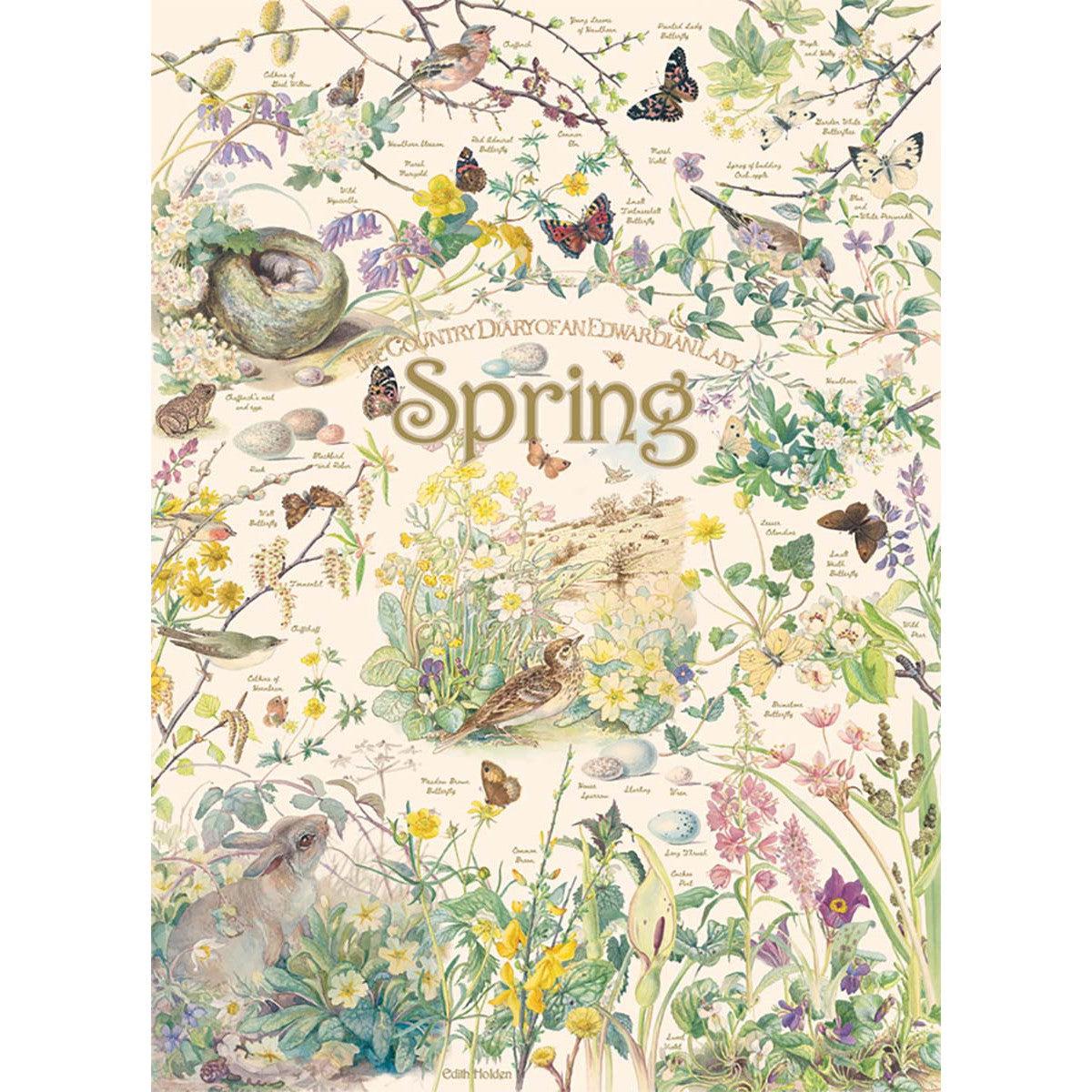 Spring Country Diary 1000 Piece Jigsaw Puzzle Cobble Hill