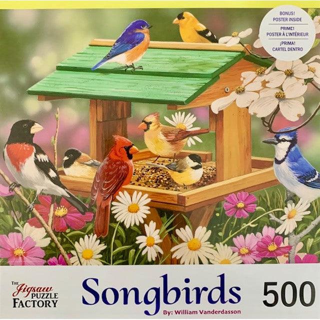 Spring Feast Songbirds 500 Piece Jigsaw Puzzle Leap Year