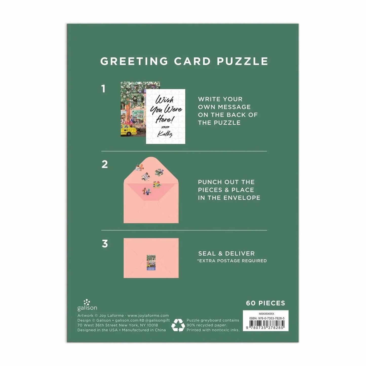 Spring Street Greeting Card 60 Piece Jigsaw Puzzle Galison