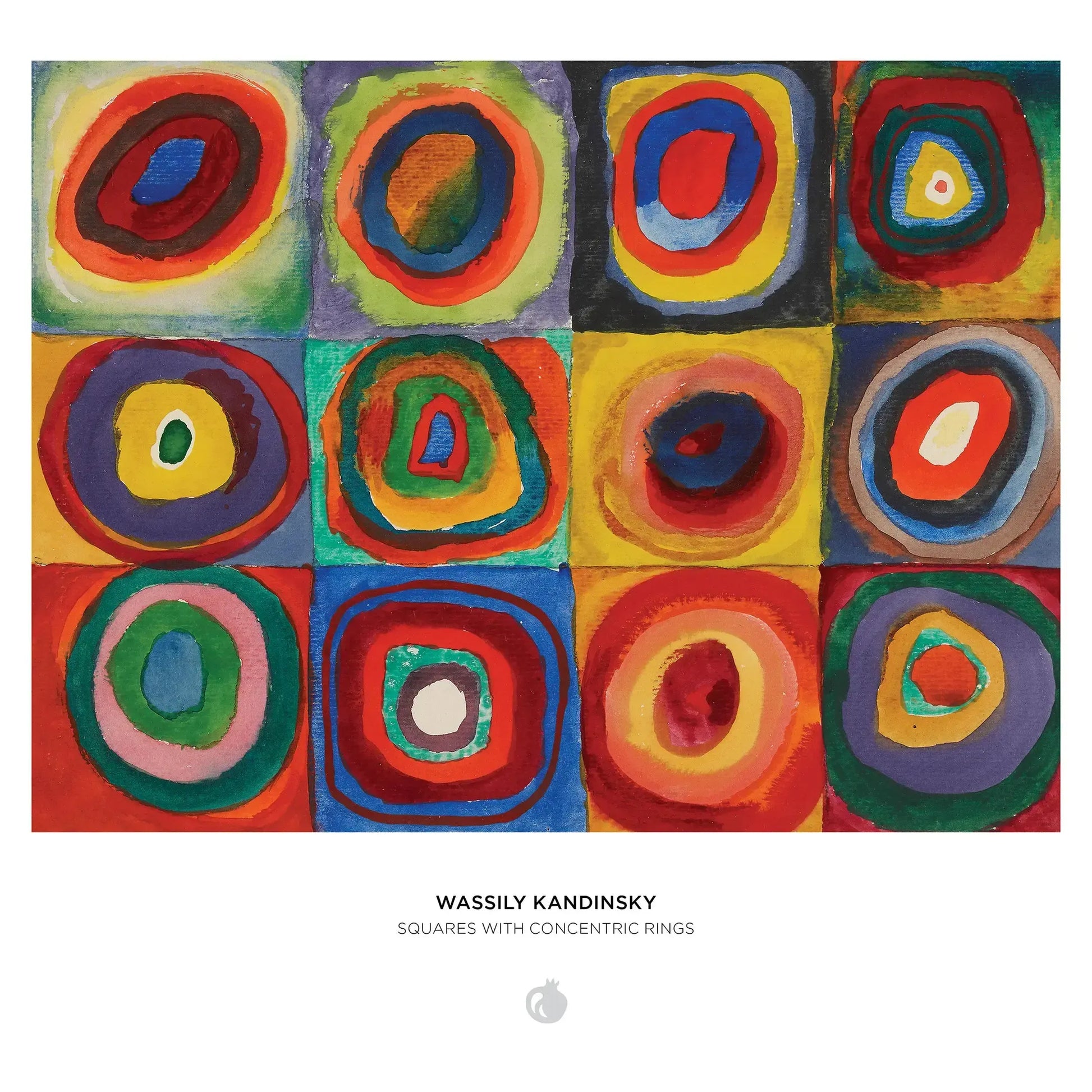 Squares with Concentric Rings 500 Piece Jigsaw Puzzle Pomegranate