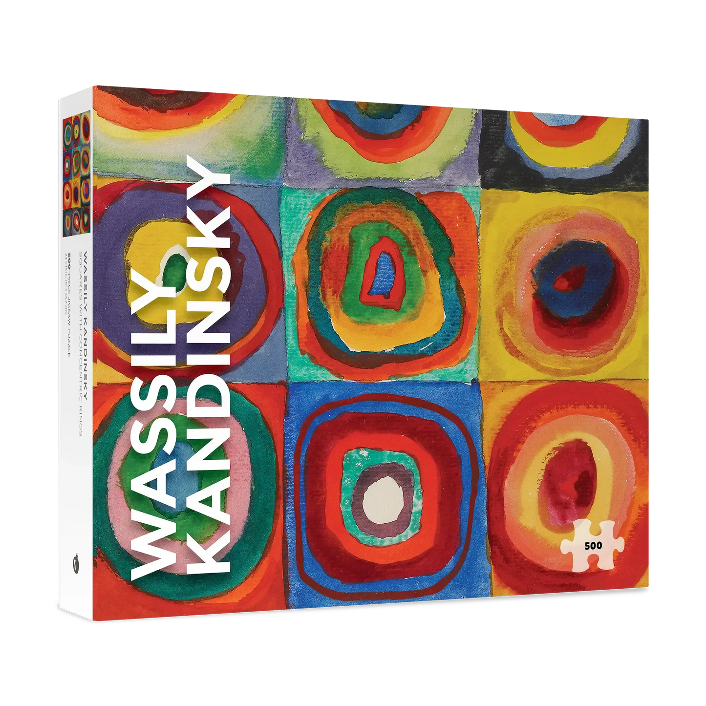 Squares with Concentric Rings 500 Piece Jigsaw Puzzle Pomegranate