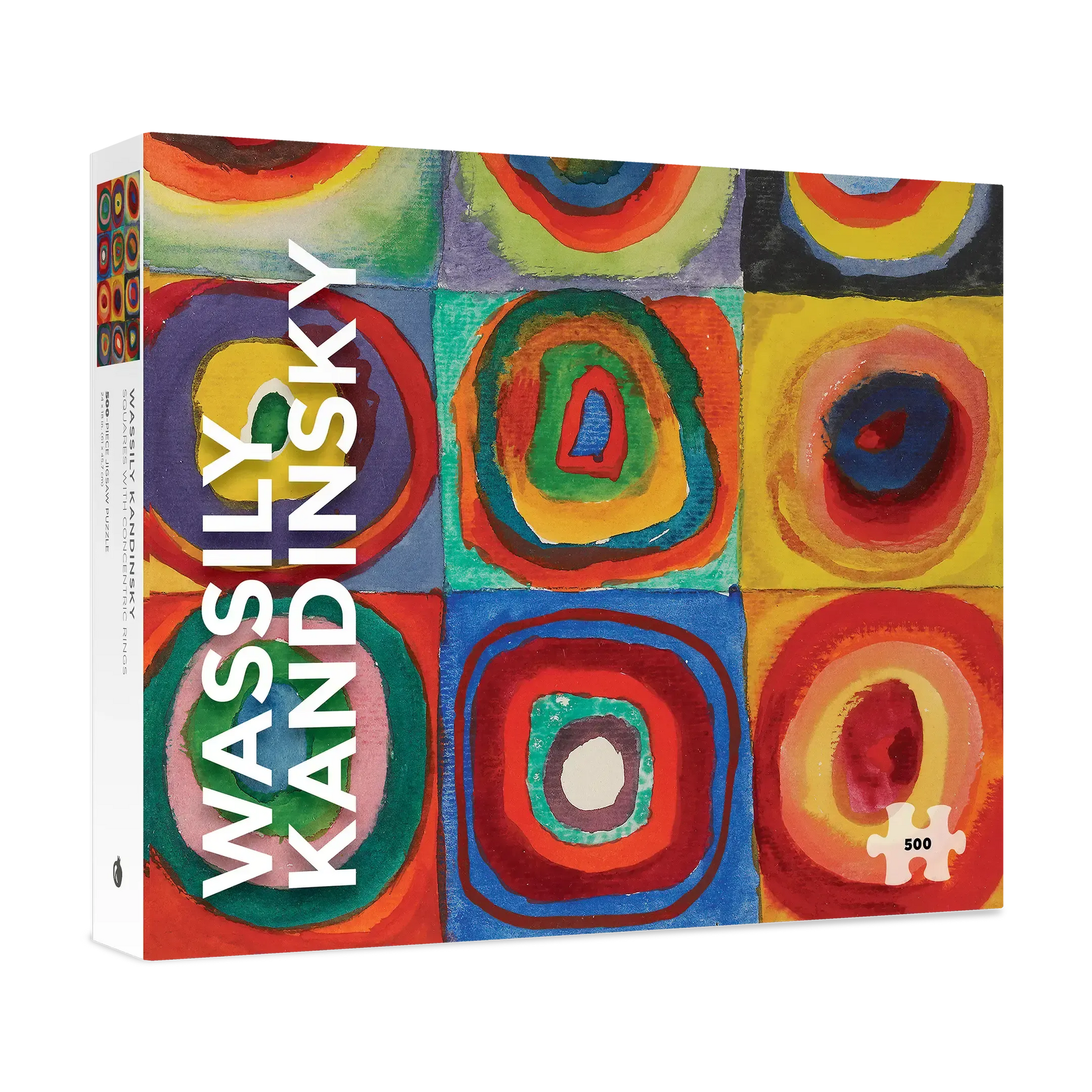 Squares with Concentric Rings 500 Piece Jigsaw Puzzle Pomegranate