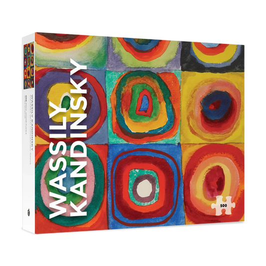 Squares with Concentric Rings 500 Piece Jigsaw Puzzle Pomegranate