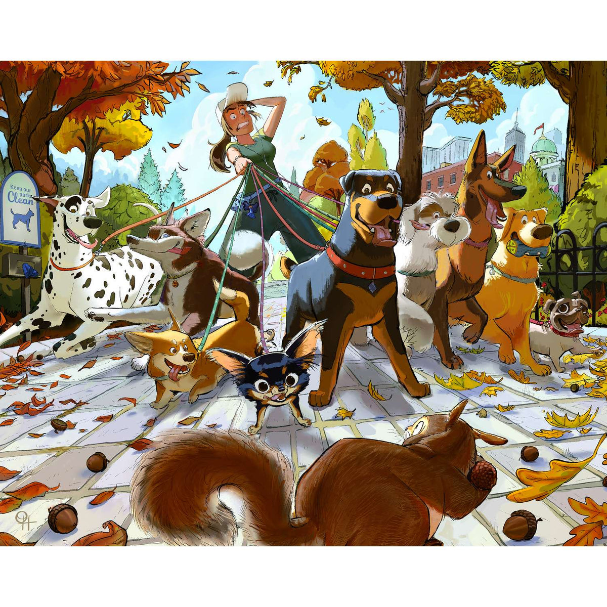 "Squirrel!" 500 Piece Jigsaw Puzzle Boardwalk