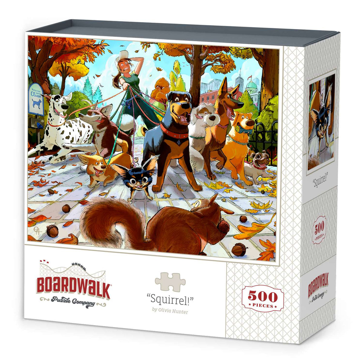 "Squirrel!" 500 Piece Jigsaw Puzzle Boardwalk