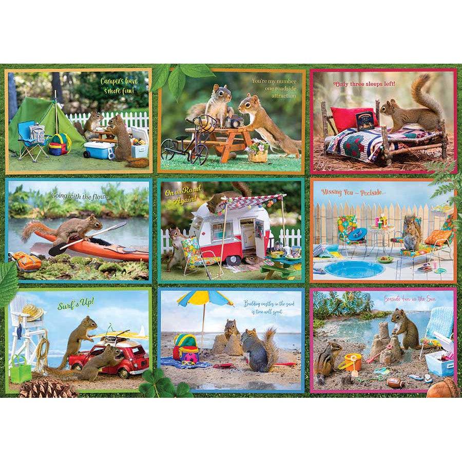 Squirrels on Vacation 1000 Piece Jigsaw Puzzle Cobble Hill