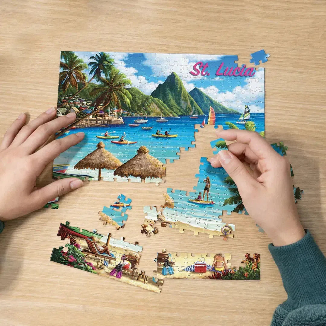 St. Lucia 210 Piece Jigsaw Puzzle Boardwalk