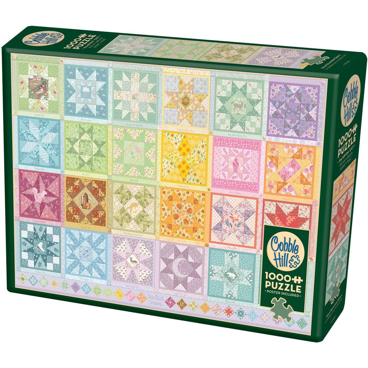 Star Seasons Quilt 1000 Piece Jigsaw Puzzle Cobble Hill