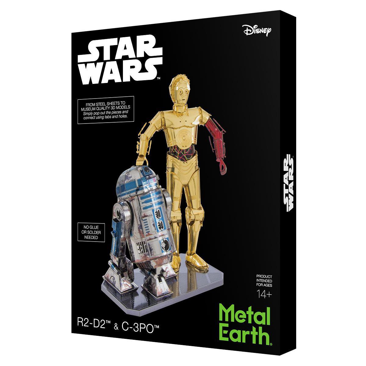 Star Wars R2-D2 and C-3PO Deluxe 3D Steel Model Kit Metal Earth