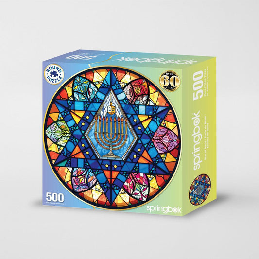 Star of David 500 Piece Round Jigsaw Puzzle Springbok