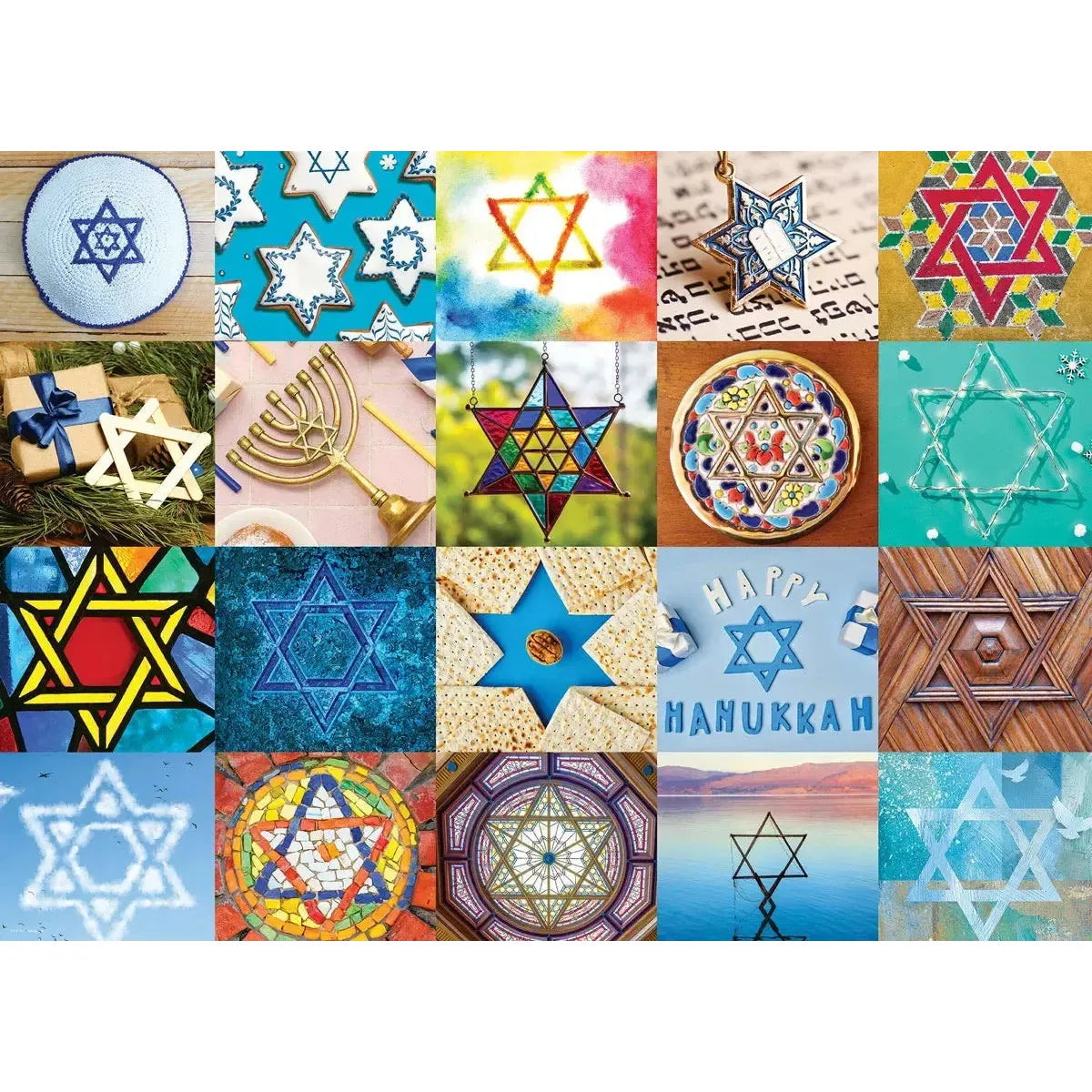 Star of David Collage 1000 Piece Jigsaw Puzzle Eurographics