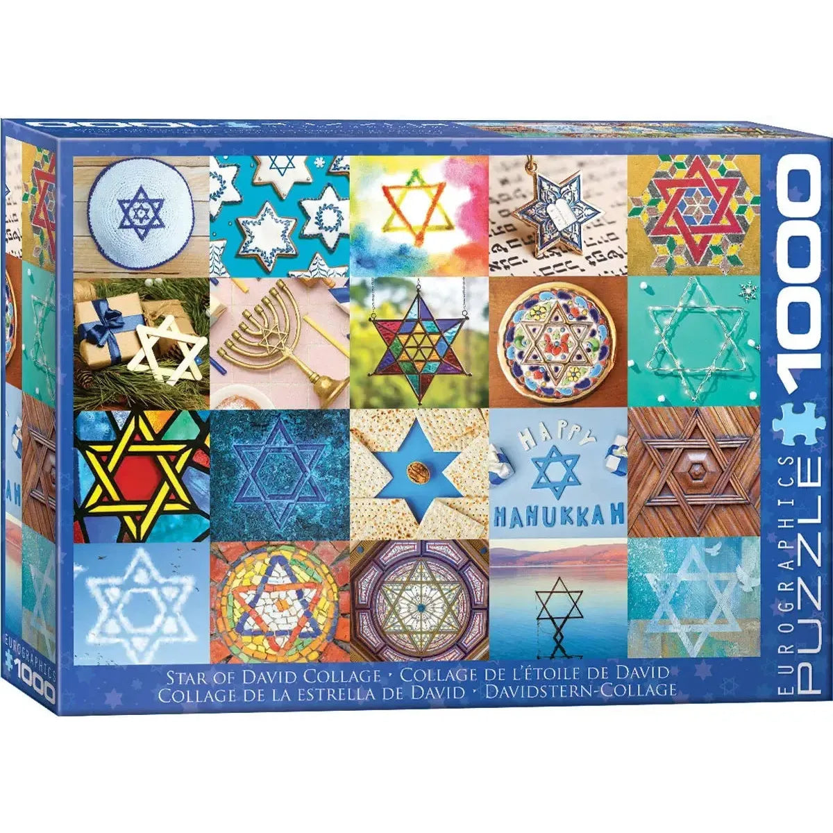 Star of David Collage 1000 Piece Jigsaw Puzzle Eurographics