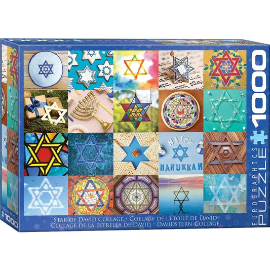 Star of David Collage 1000 Piece Jigsaw Puzzle Eurographics