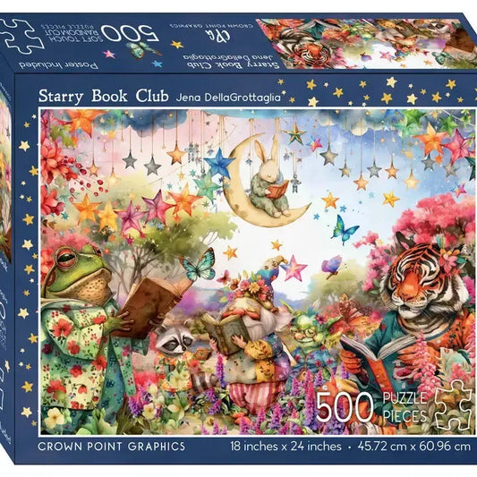 Starry Book Club 500 Piece Soft Touch Jigsaw Puzzle Crown Point