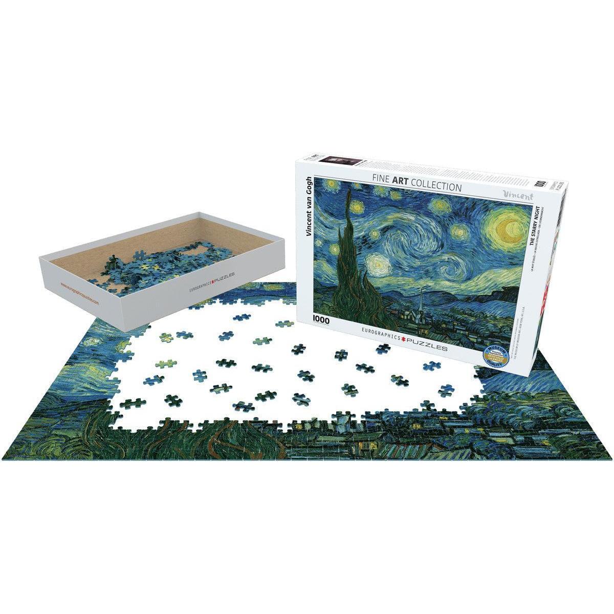 Starry Night by Van Gogh 1000 Piece Jigsaw Puzzle Eurographics