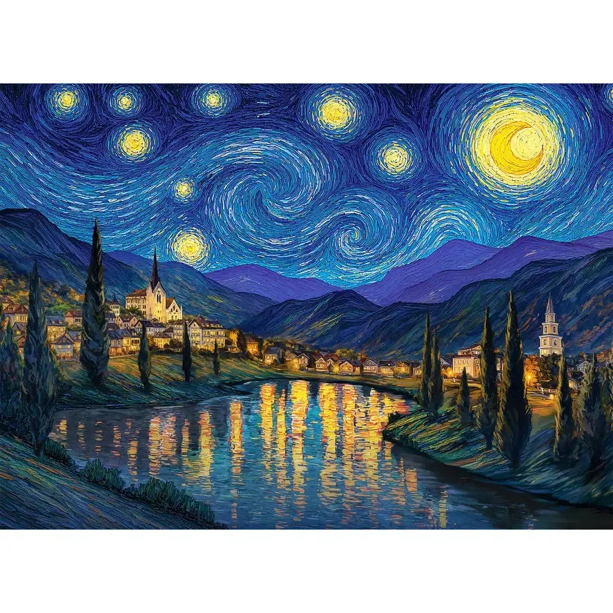 Starry Valley 1000 Piece Jigsaw Puzzle Final Piece