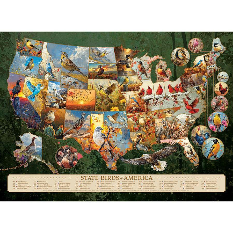 State Birds of America 1000 Piece Jigsaw Puzzle Cobble Hill